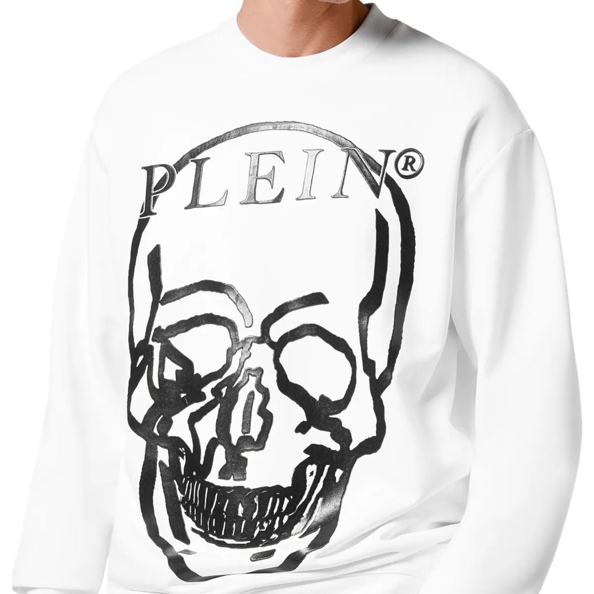 Sweatshirt mit markantem Totenkopf-Print