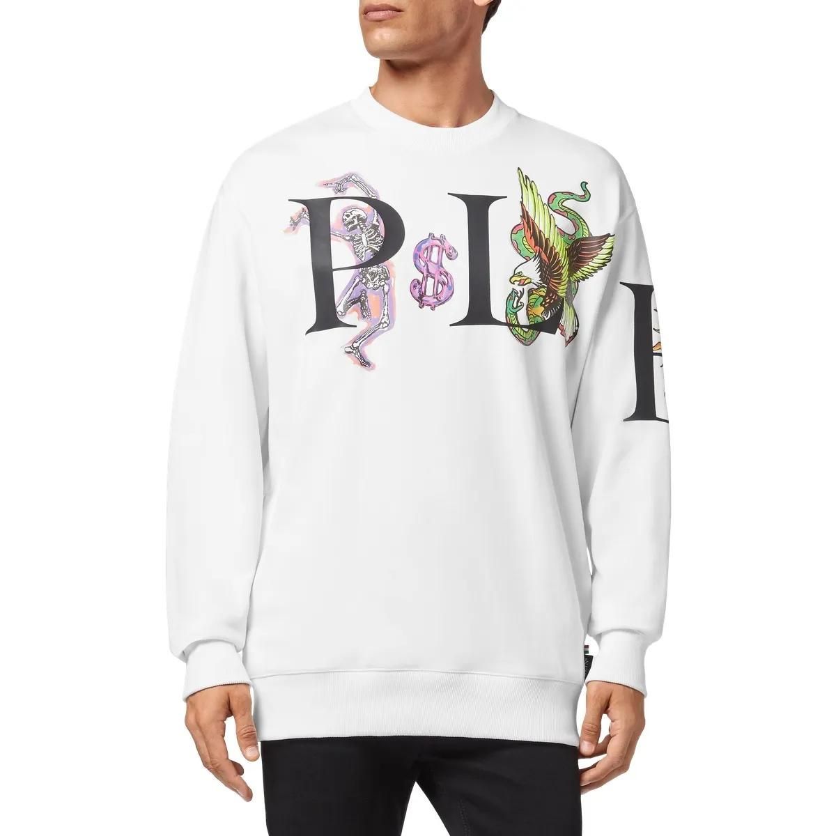 Sweatshirt aus Baumwollfleece mit Grafikprint