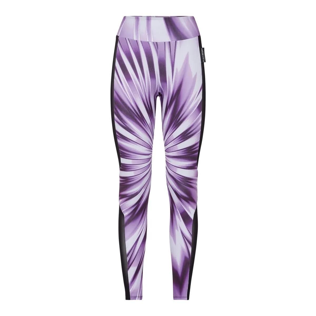 Bedruckte, hoch taillierte Sportleggings