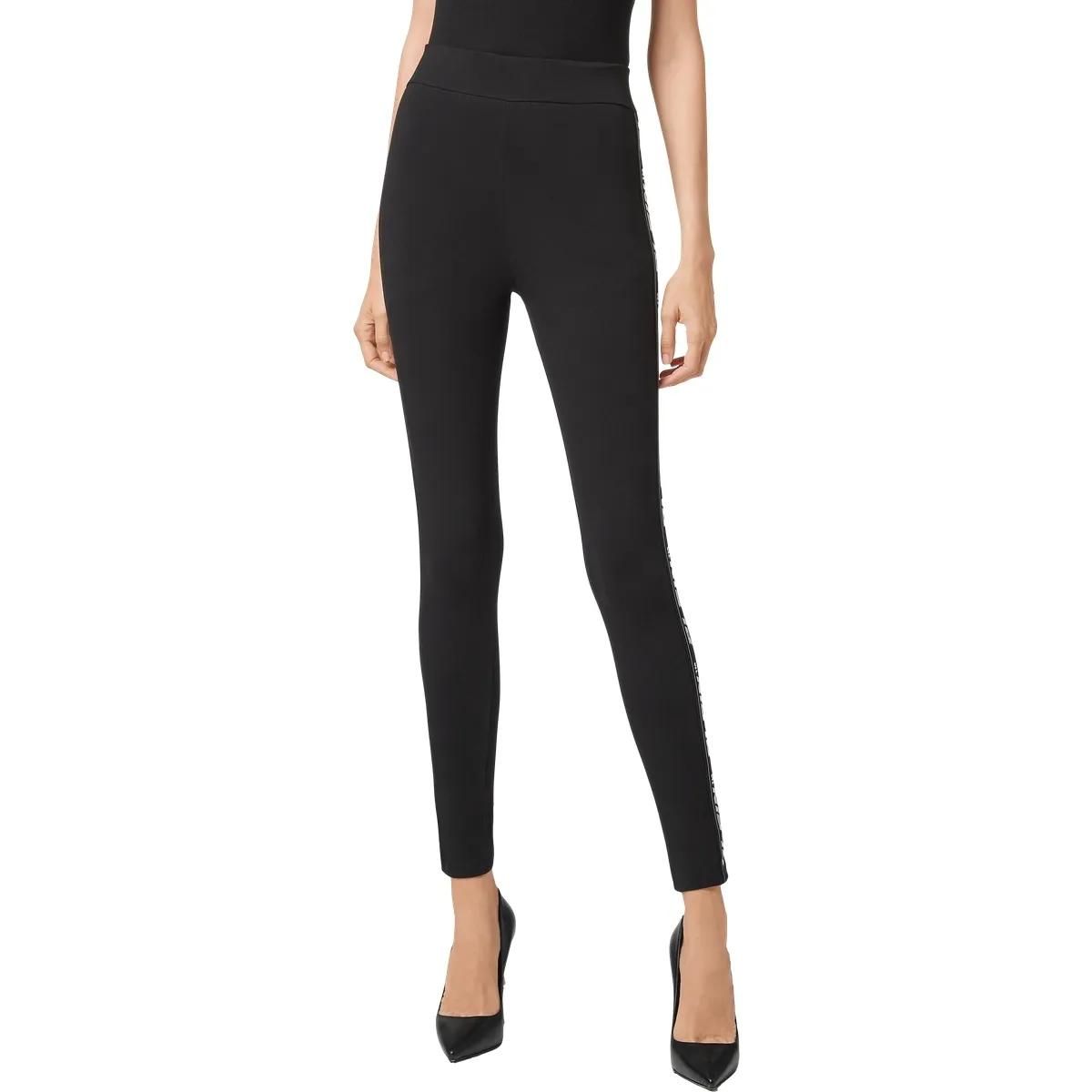 Hoch taillierte Leggings mit Logo-Band