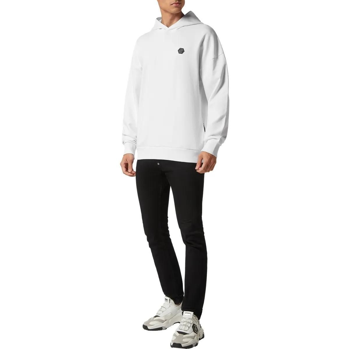 Kapuzenpullover aus Baumwollfleece mit Relaxed Fit