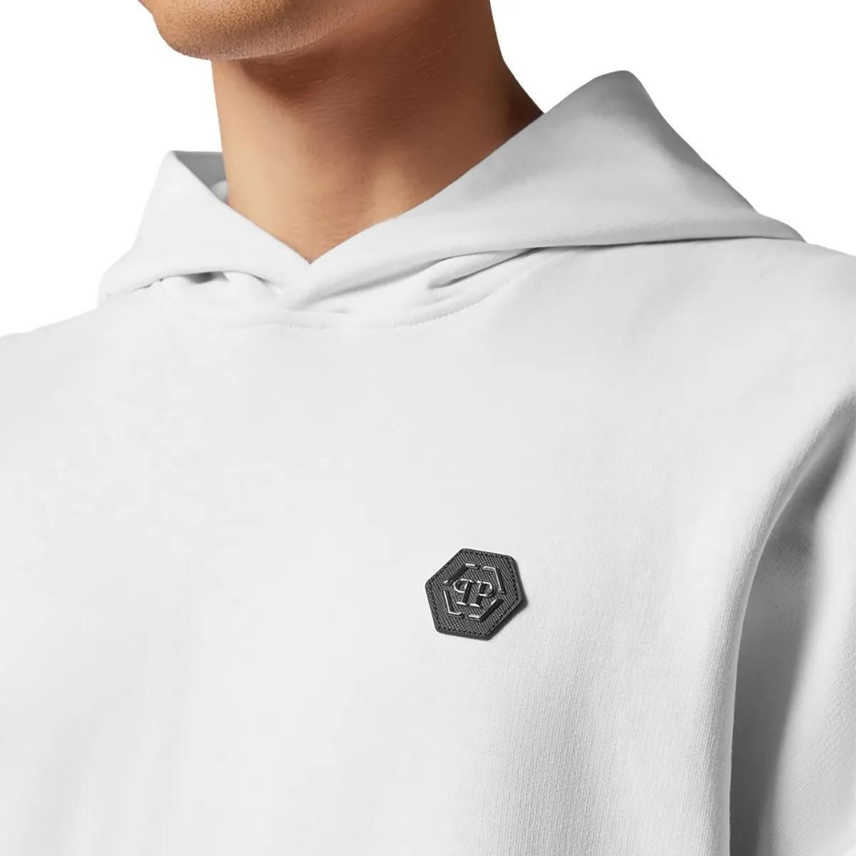 Kapuzenpullover aus Baumwollfleece mit Relaxed Fit