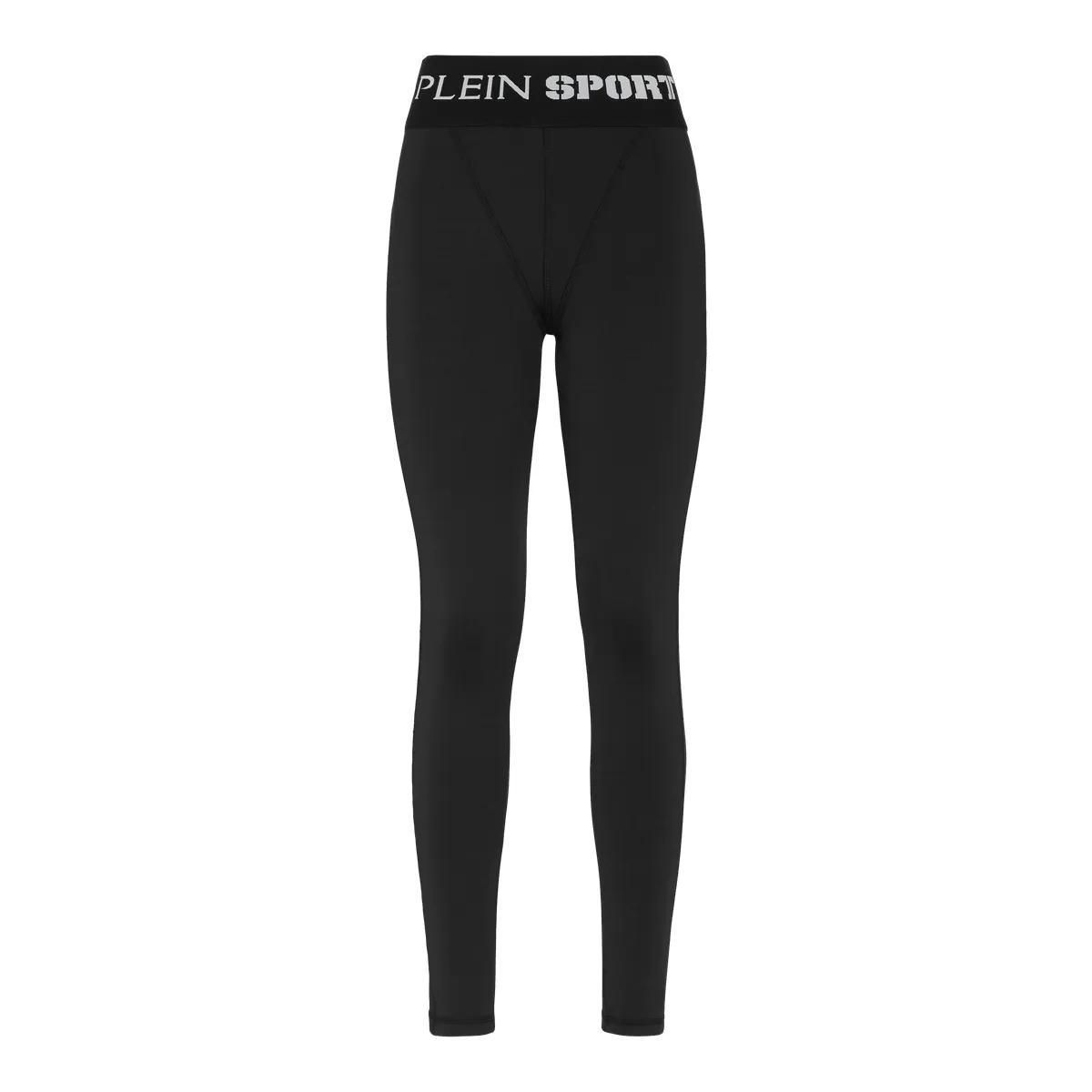 Hochtaillierte Sport Leggings mit Logo