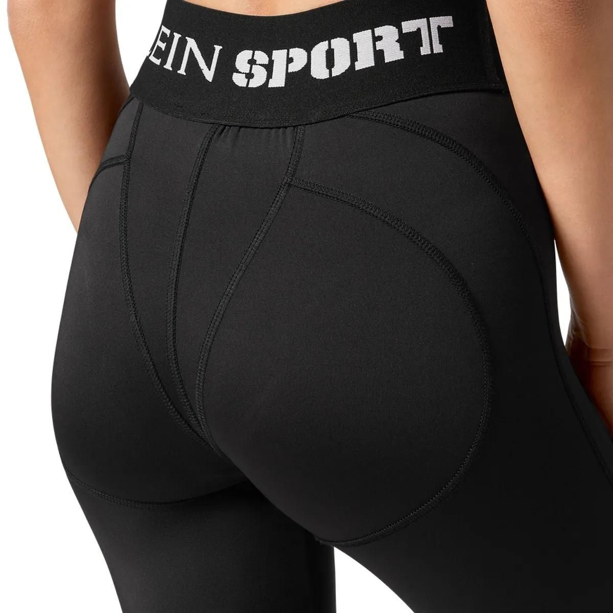 Hochtaillierte Sport Leggings mit Logo