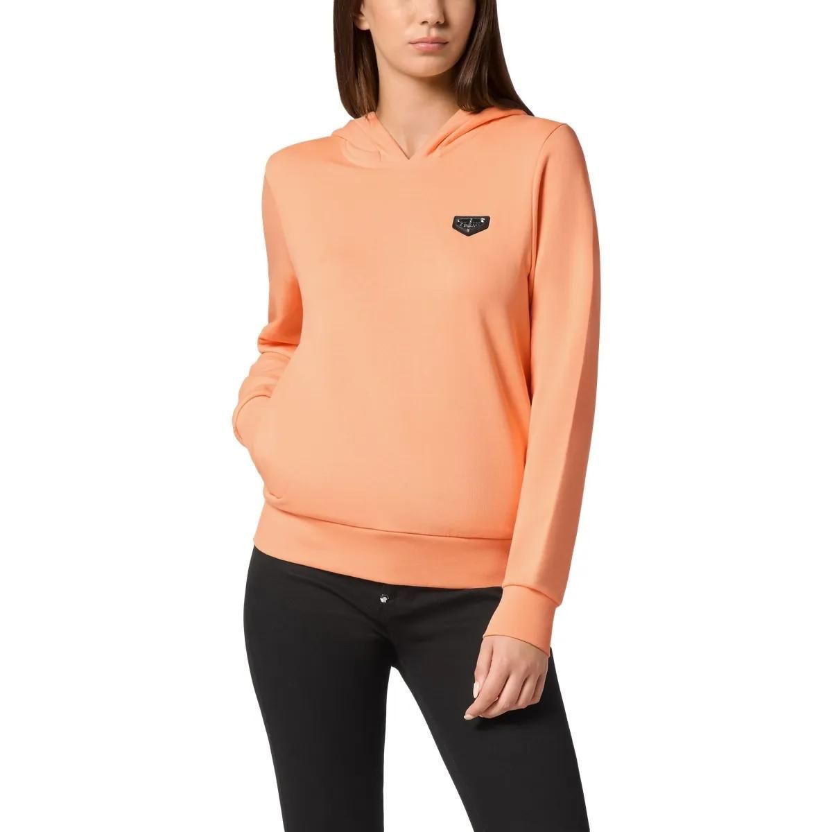 Lässiger Hoodie mit Brust-Patch