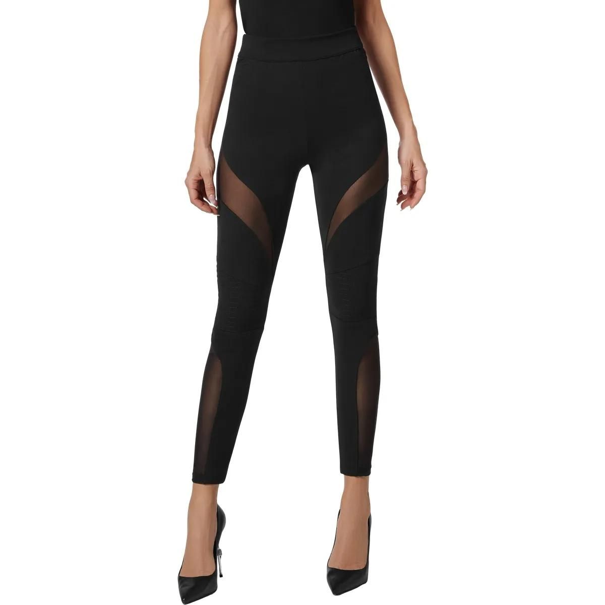 Auffällige Biker Leggings mit Mesh-Einsätzen