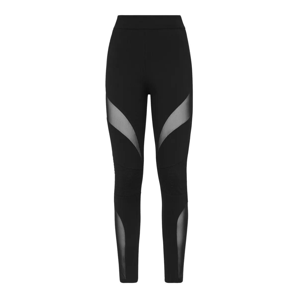 Auffällige Biker Leggings mit Mesh-Einsätzen