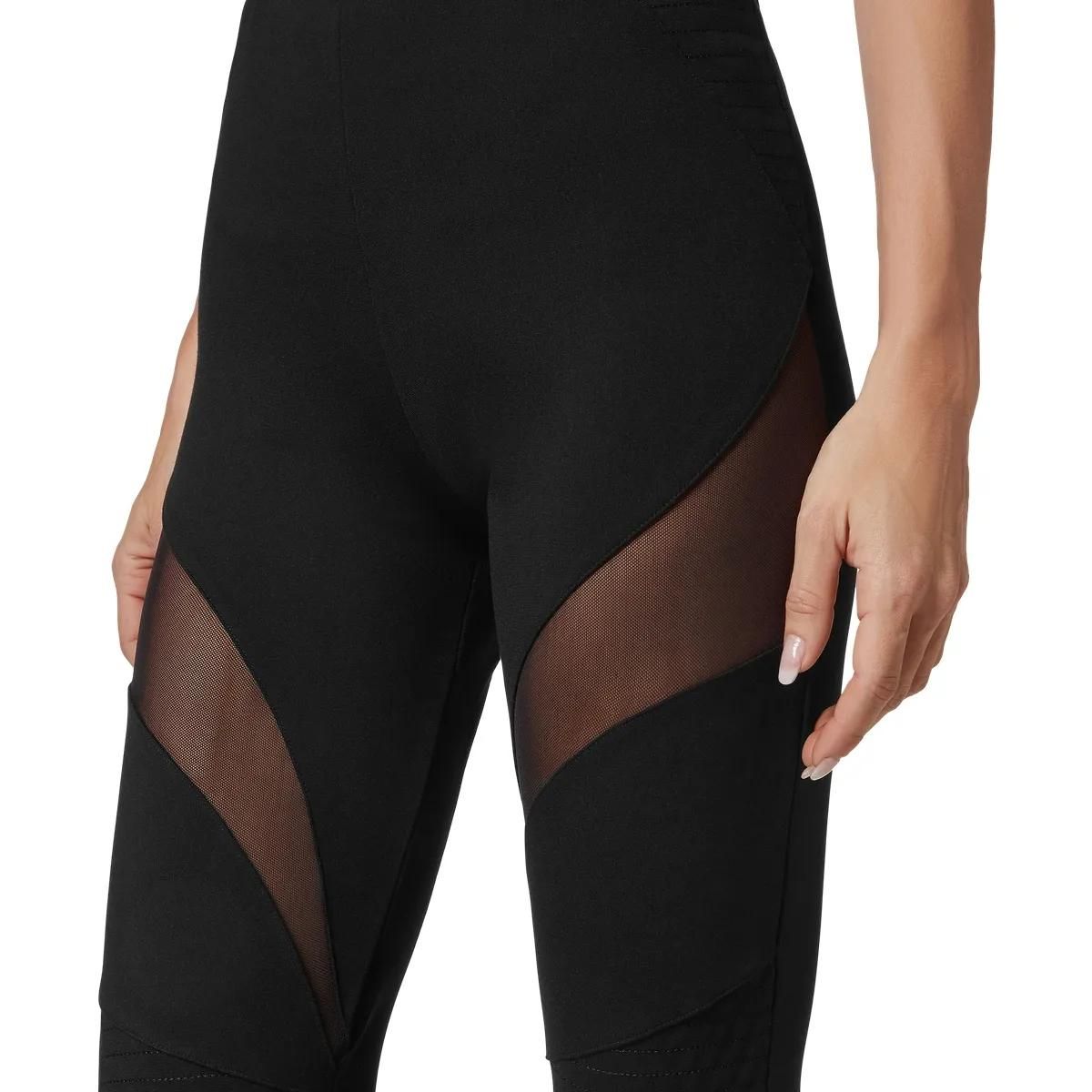 Auffällige Biker Leggings mit Mesh-Einsätzen