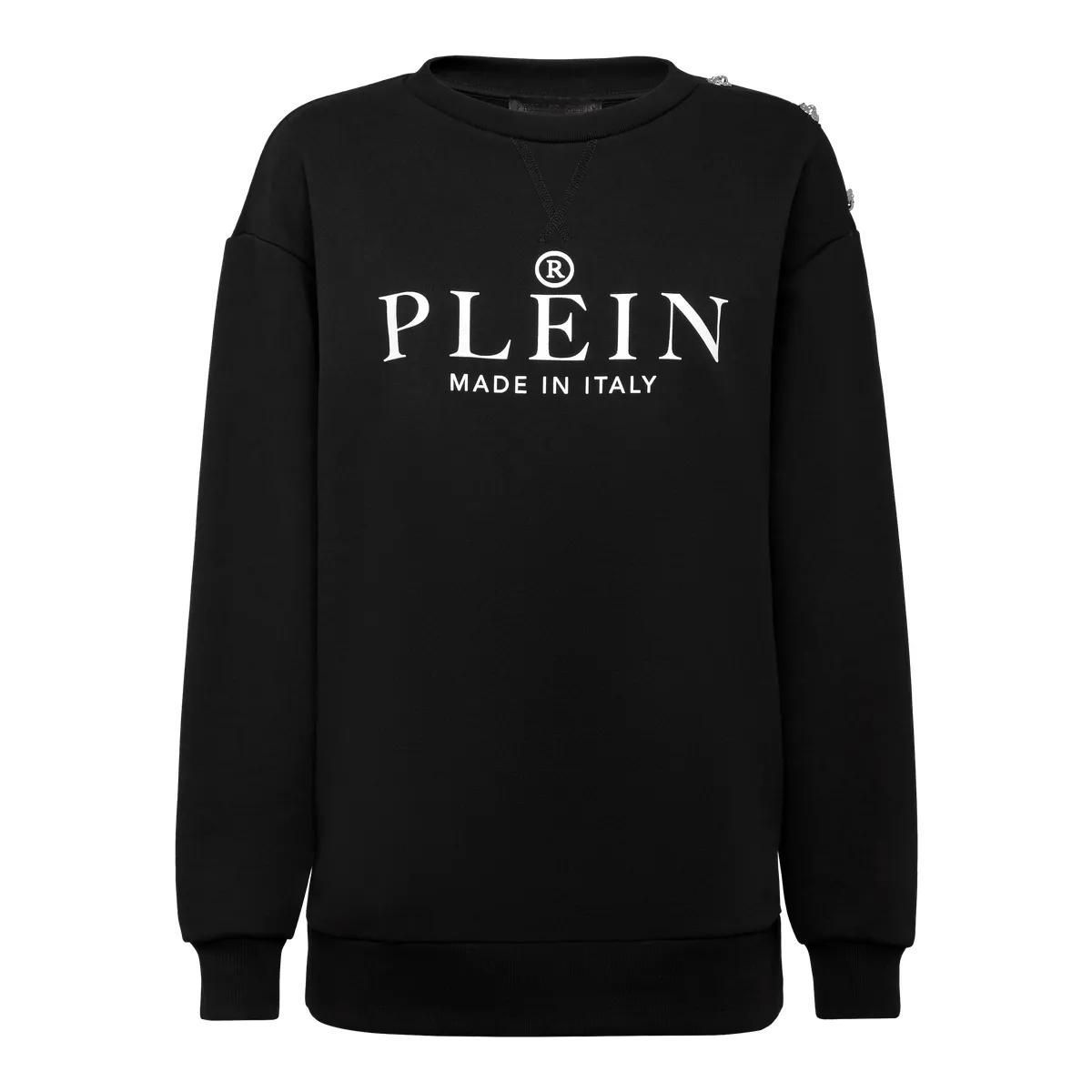 Übergroßes Baumwoll-Sweatshirt mit Logo-Print