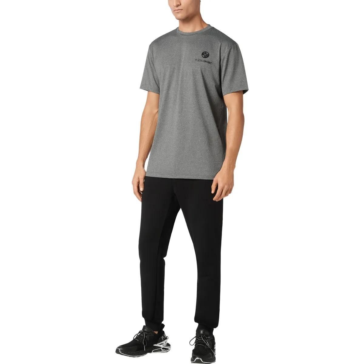 Graues Sport-T-Shirt mit lockerer Passform