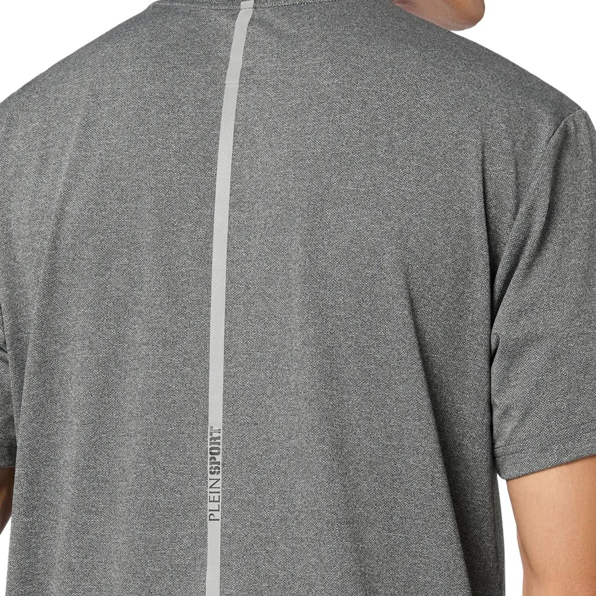 Graues Sport-T-Shirt mit lockerer Passform