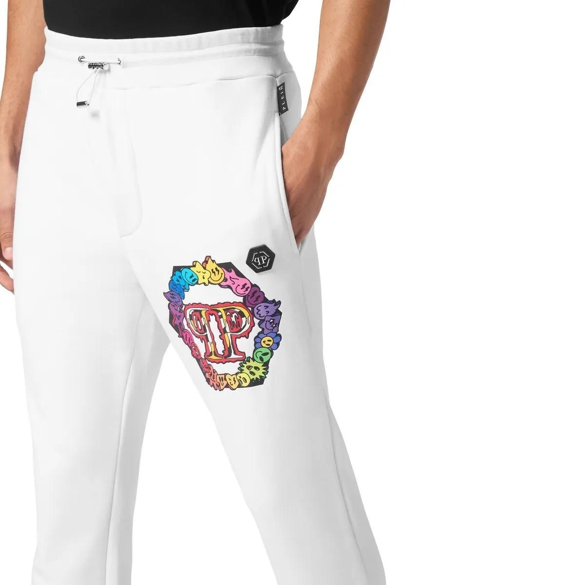 Bequeme Fleece-Jogginghose mit Logo-Detail