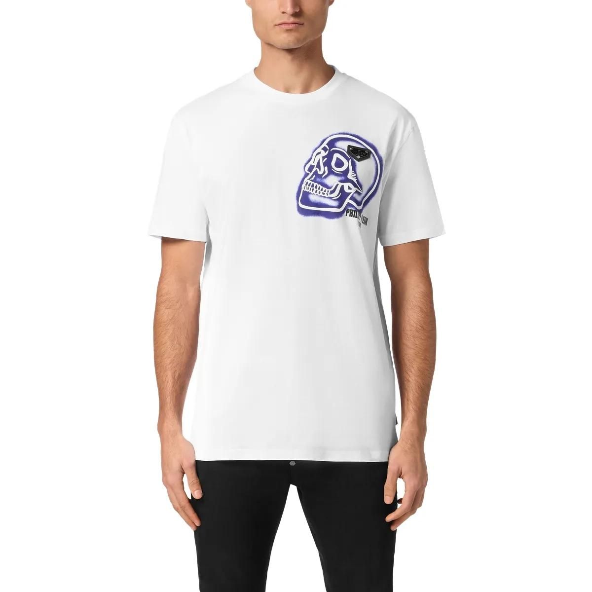 Baumwoll T-Shirt mit Grafikprint und Rundhalsausschnitt