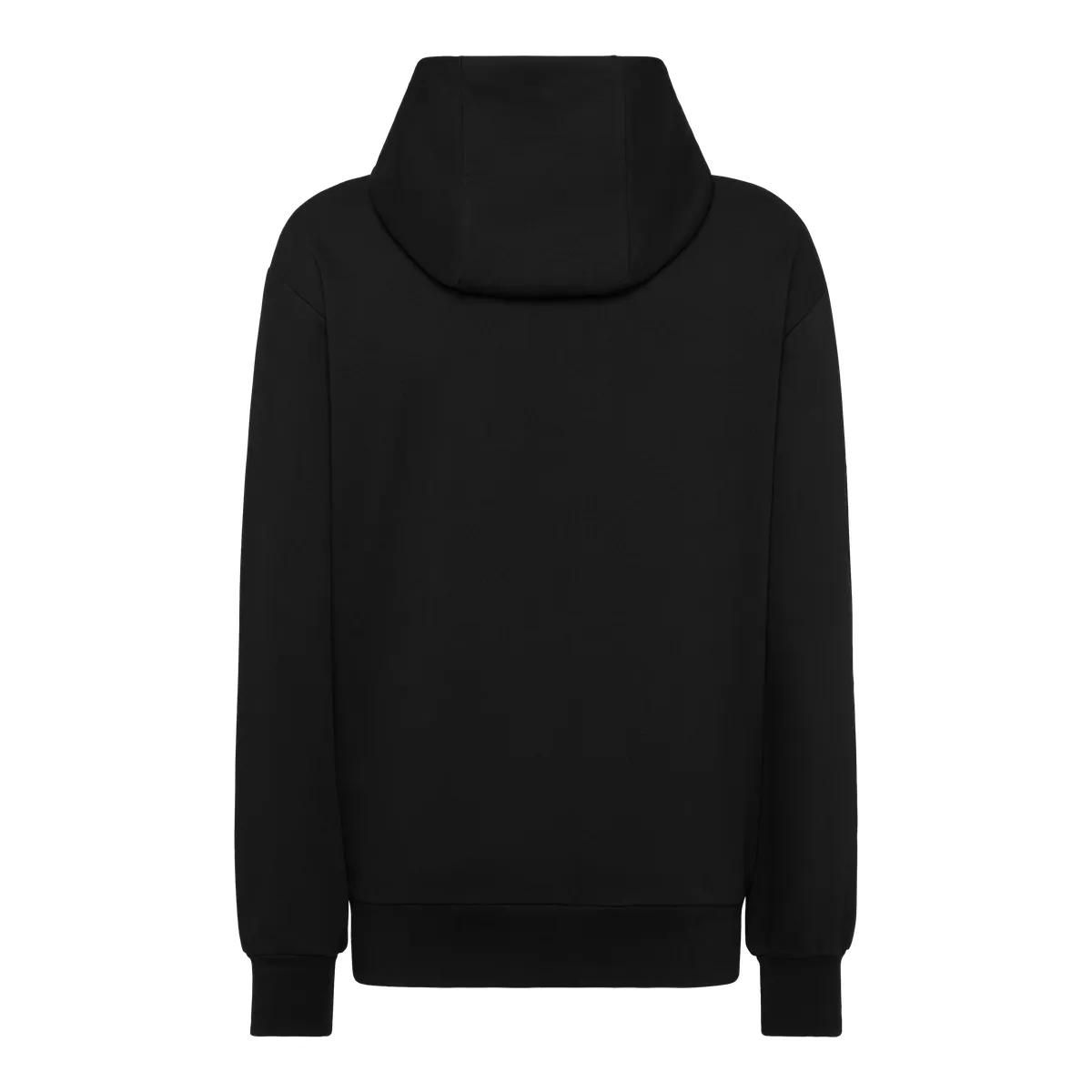 Kapuzenpullover aus Baumwollfleece mit Schlangen