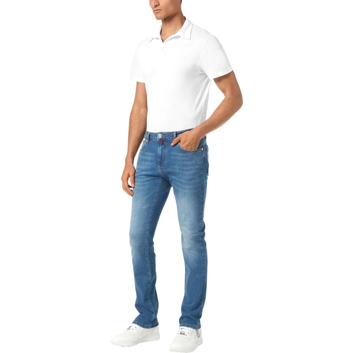 Herren Regular Fit Jeans mit heller Waschung