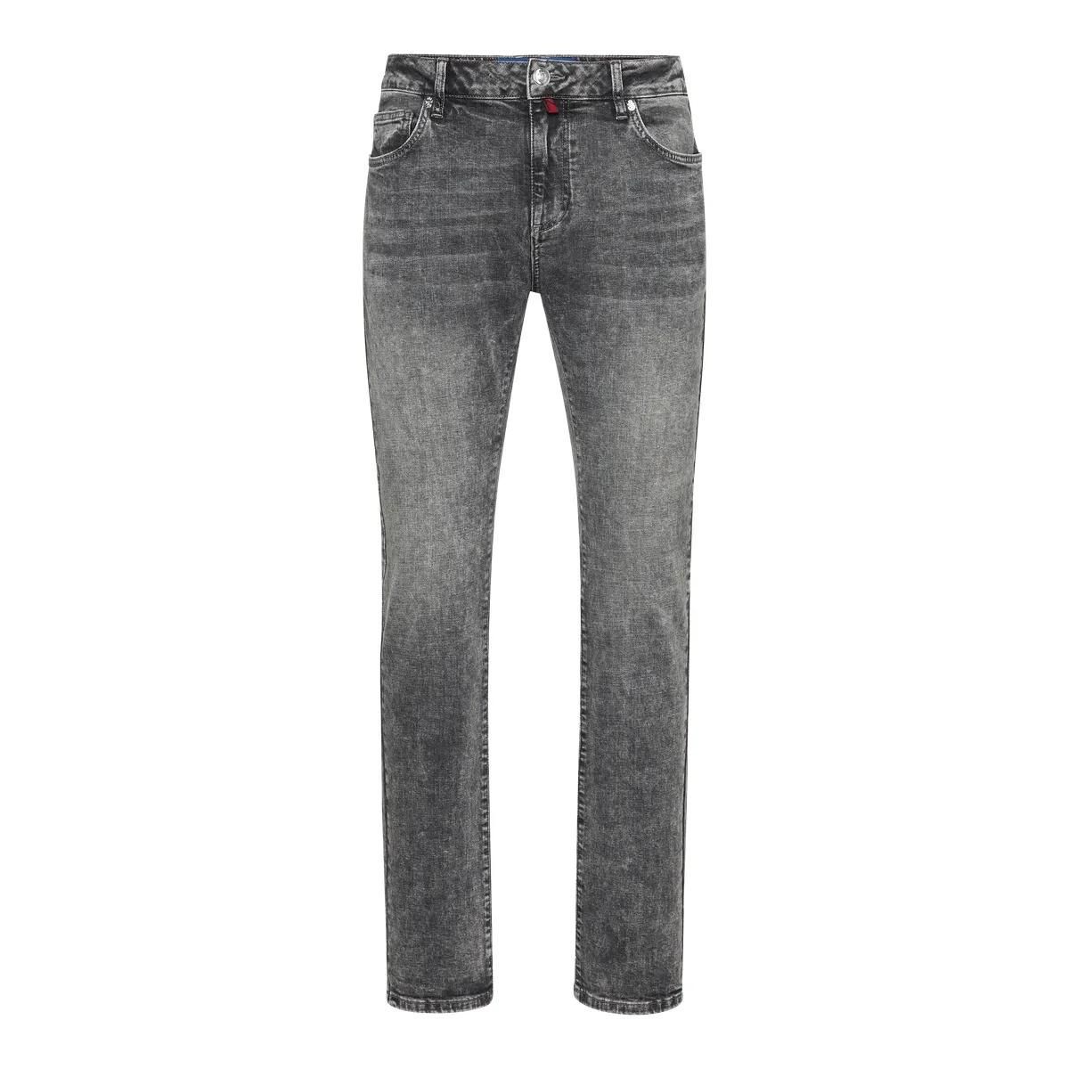 Graue Regular Fit Denim Jeans