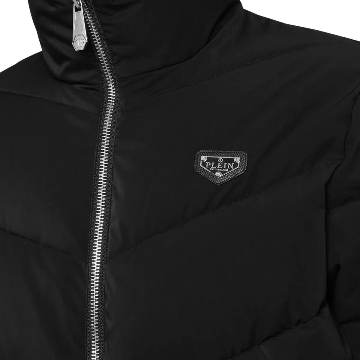 Herren Steppjacke mit Logo-Patch