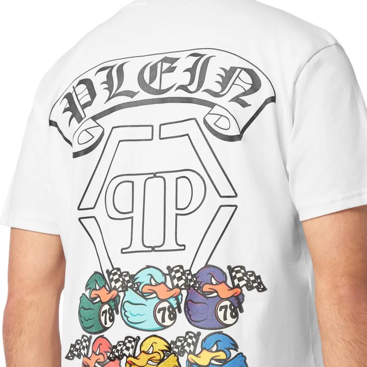 Baumwoll-T-Shirt mit Grafikprint und Ente