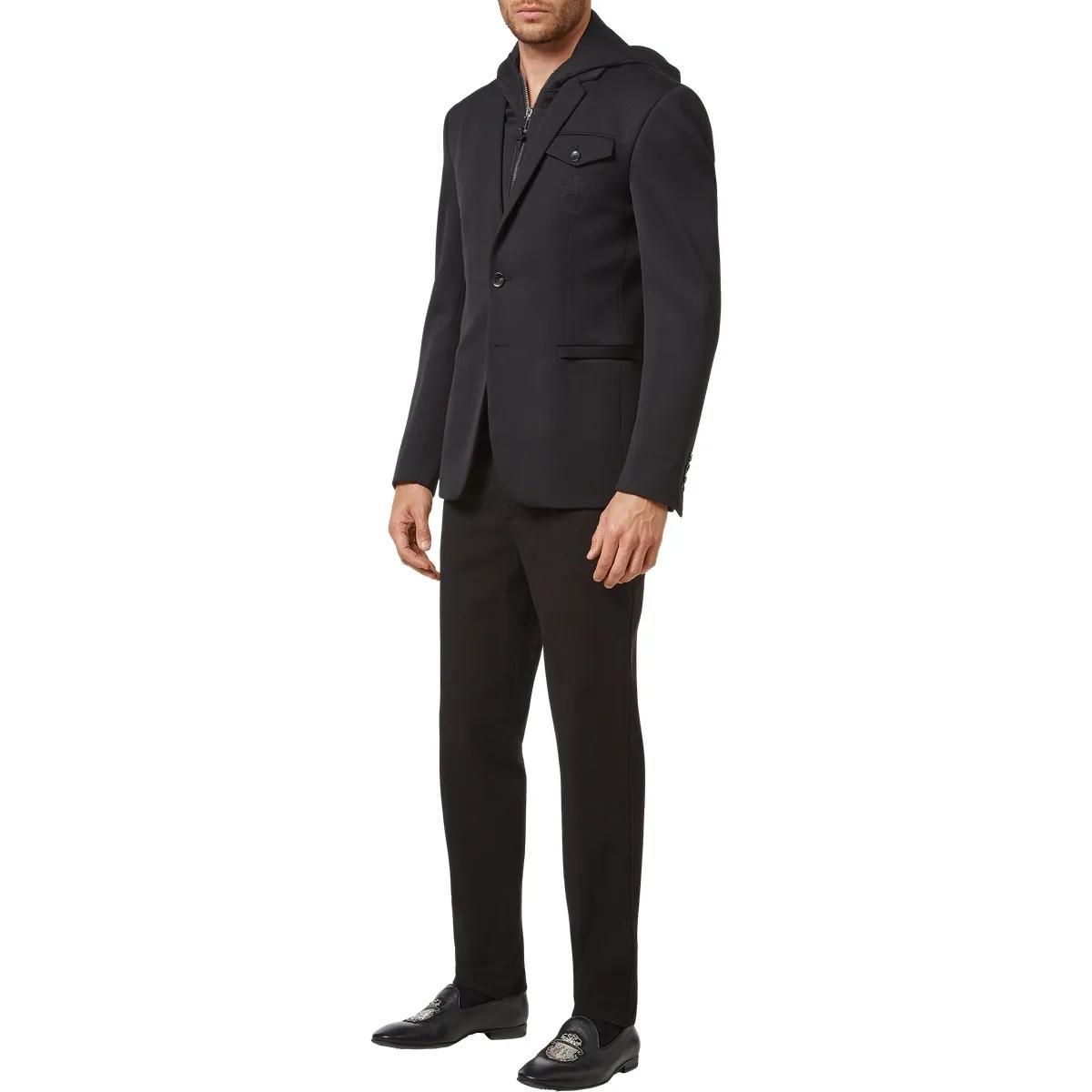 Blazer Jacke mit Kapuze aus Wollmischung