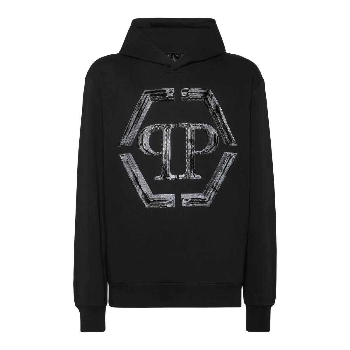 Kapuzenpullover mit auffälligem Grafikdruck