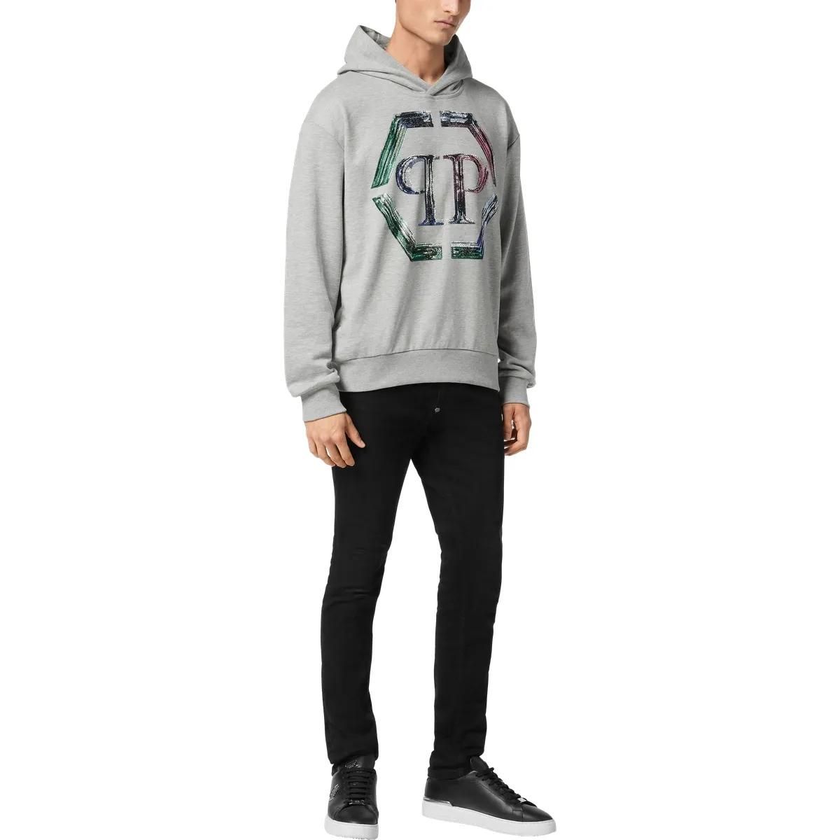 Kapuzenpullover mit Kristalllogo