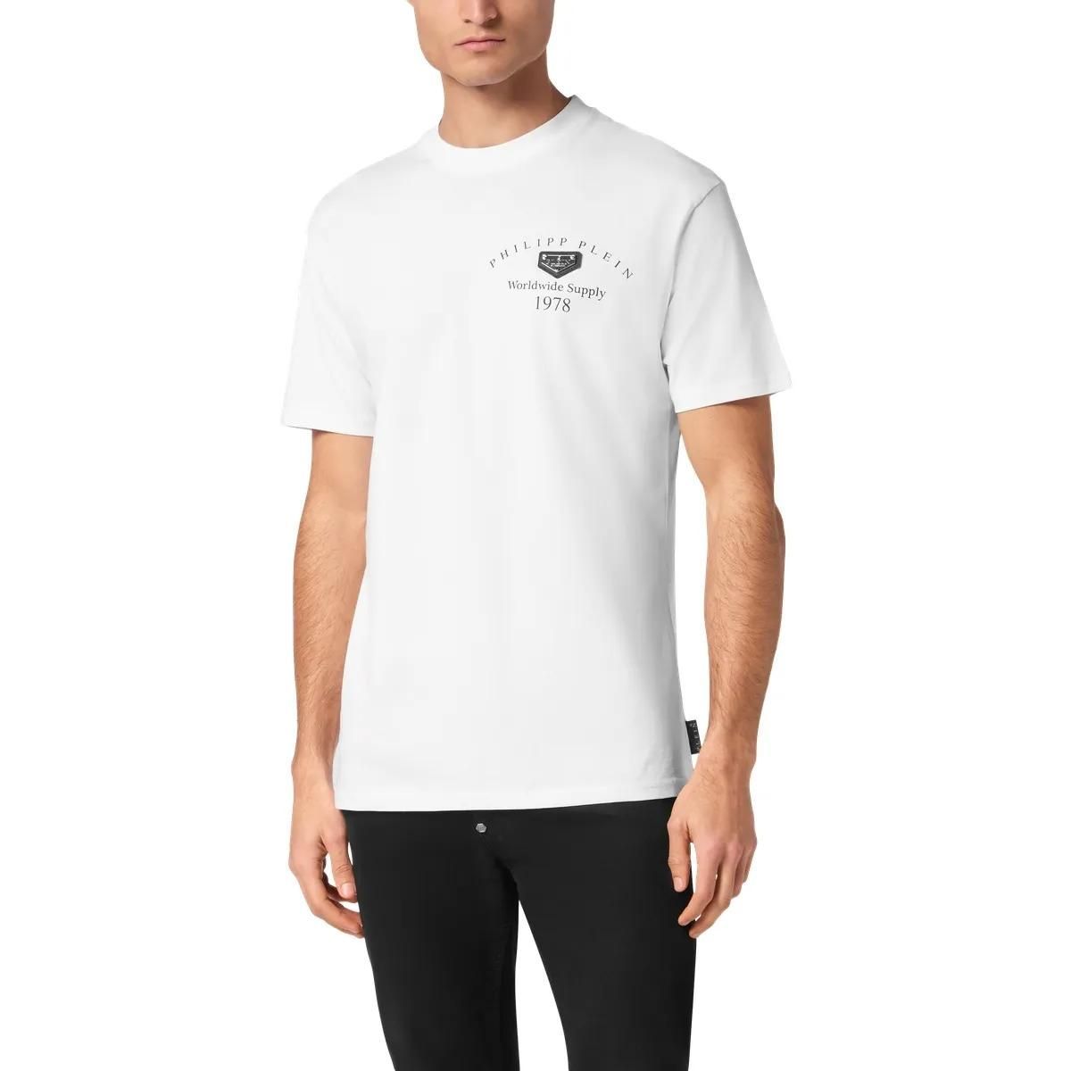 Vielseitiges T-Shirt mit Logo-Grafikdruck