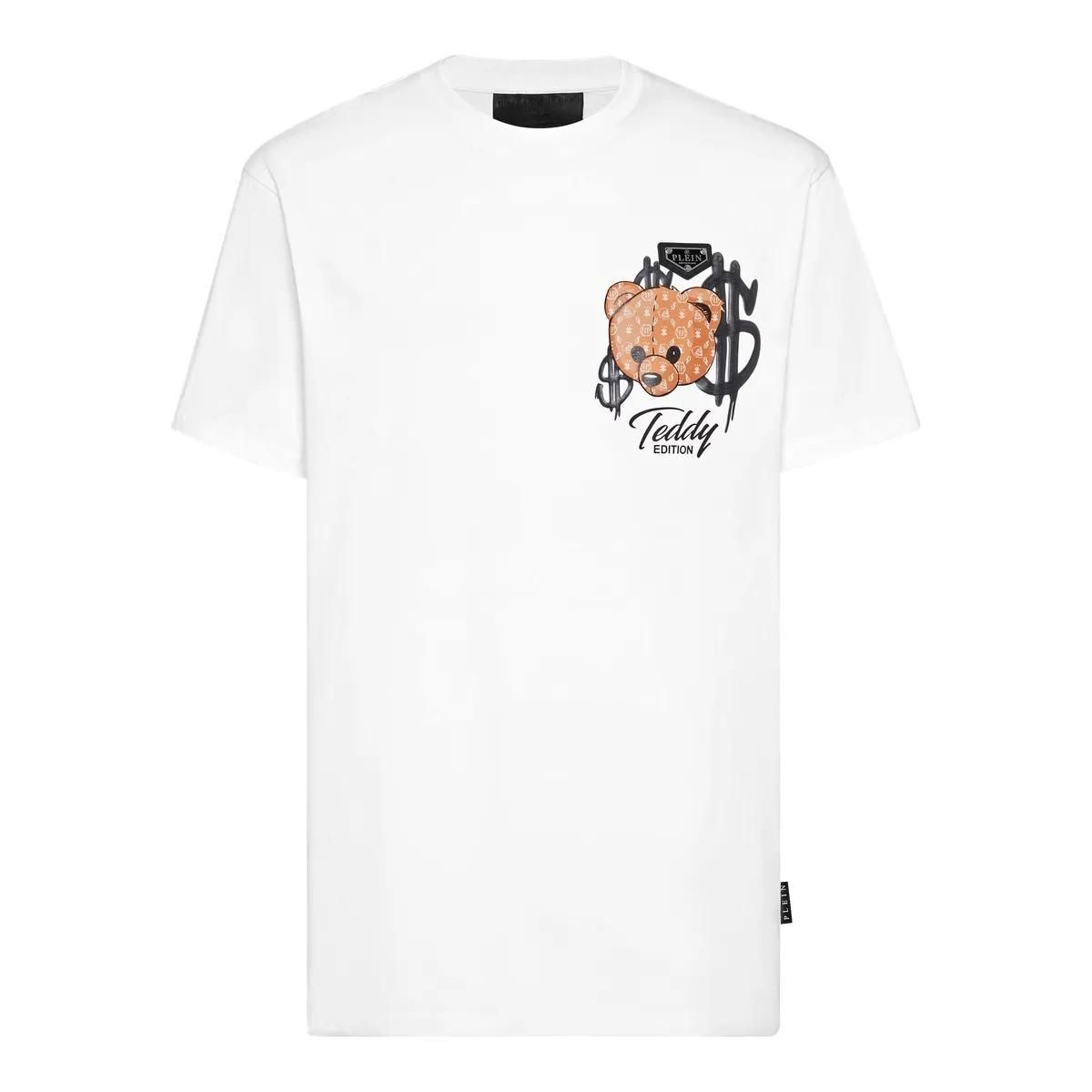 Grafik Teddy Baumwoll T-Shirt