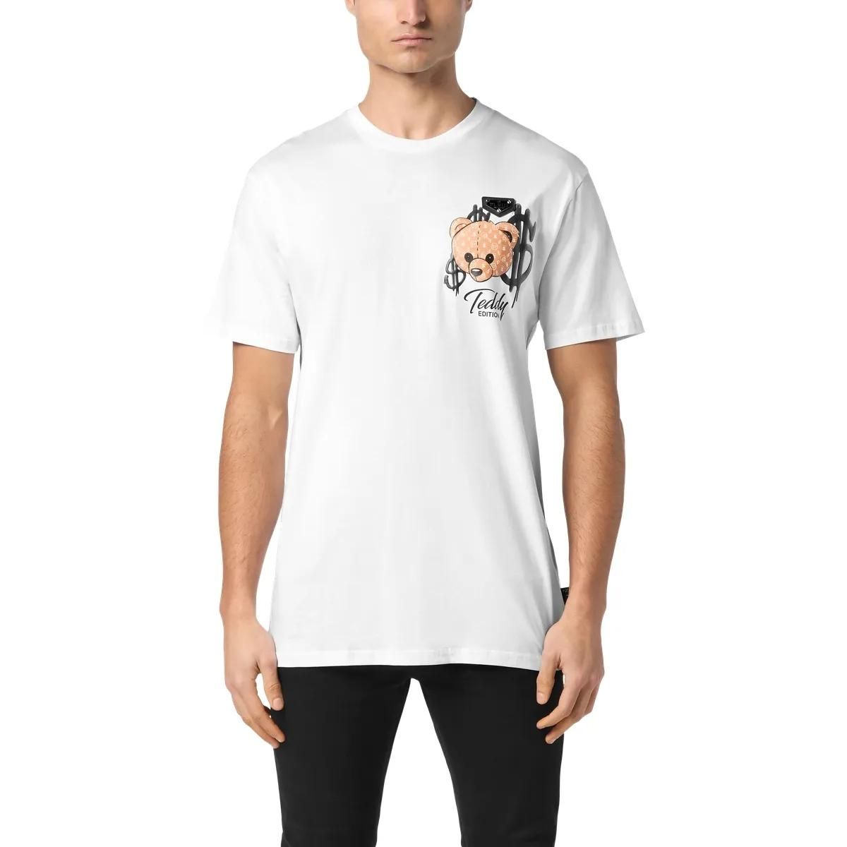 Grafik Teddy Baumwoll T-Shirt