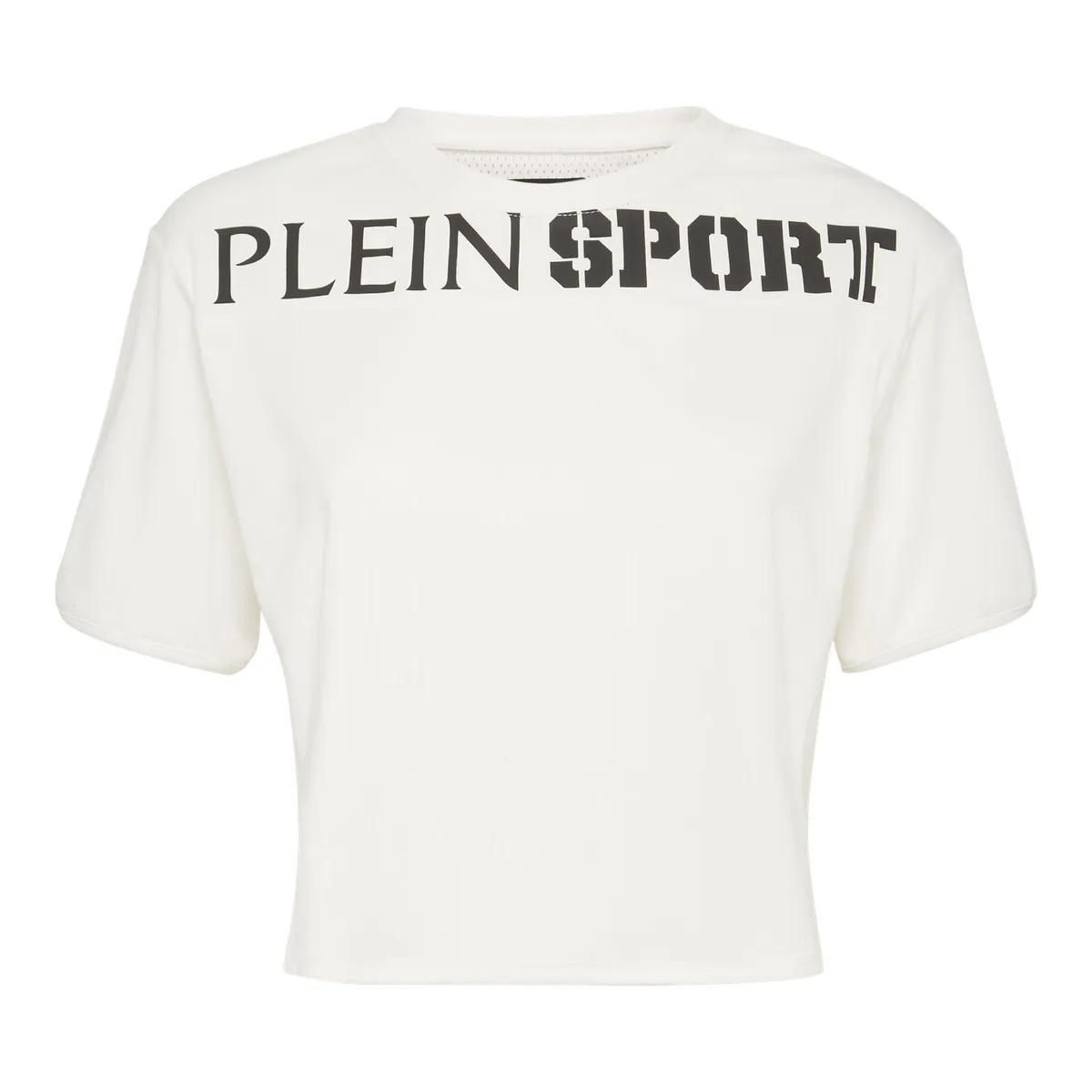 Kurzes Activewear T-Shirt mit Logo