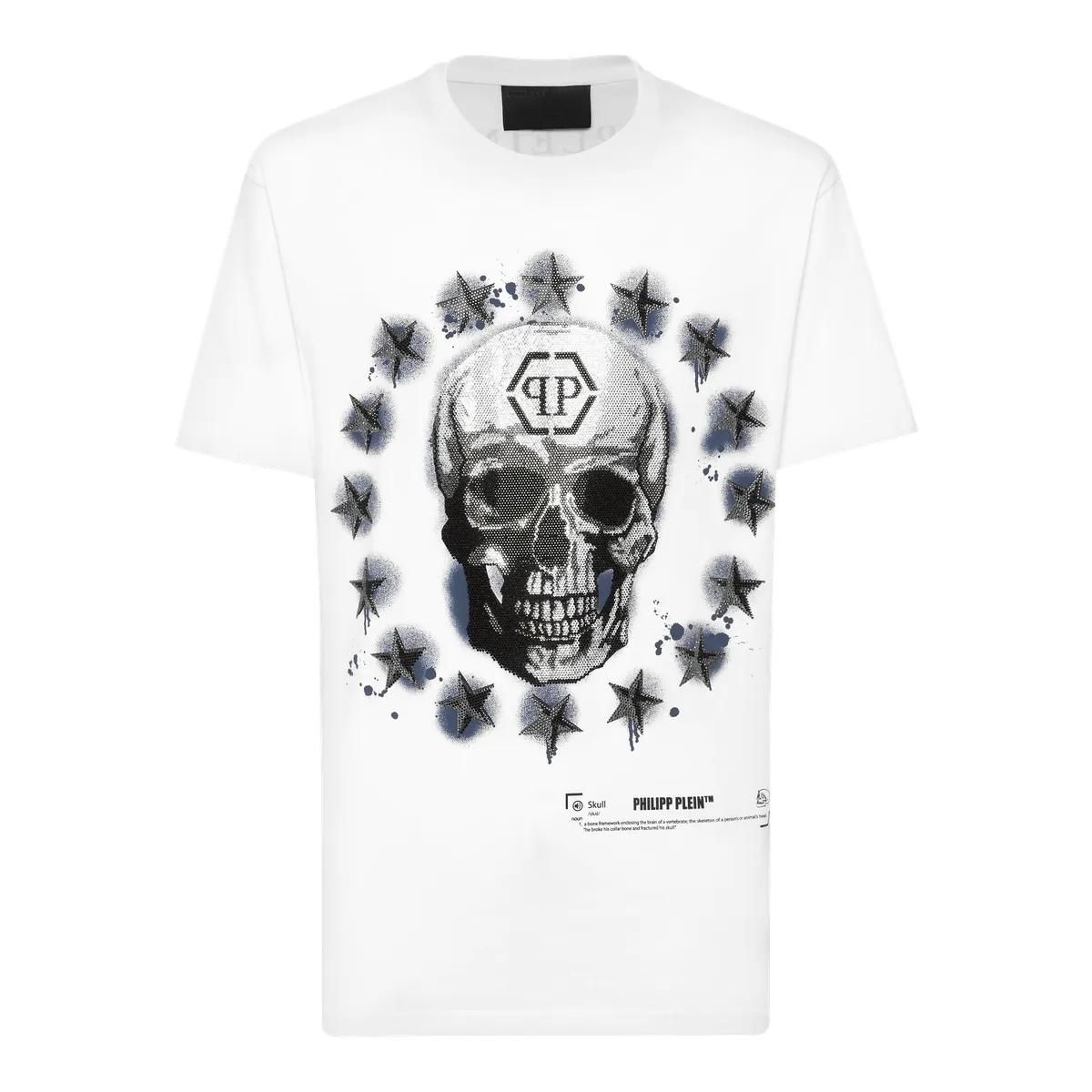 T-Shirt mit Totenkopf-Grafikprint aus Baumwolle