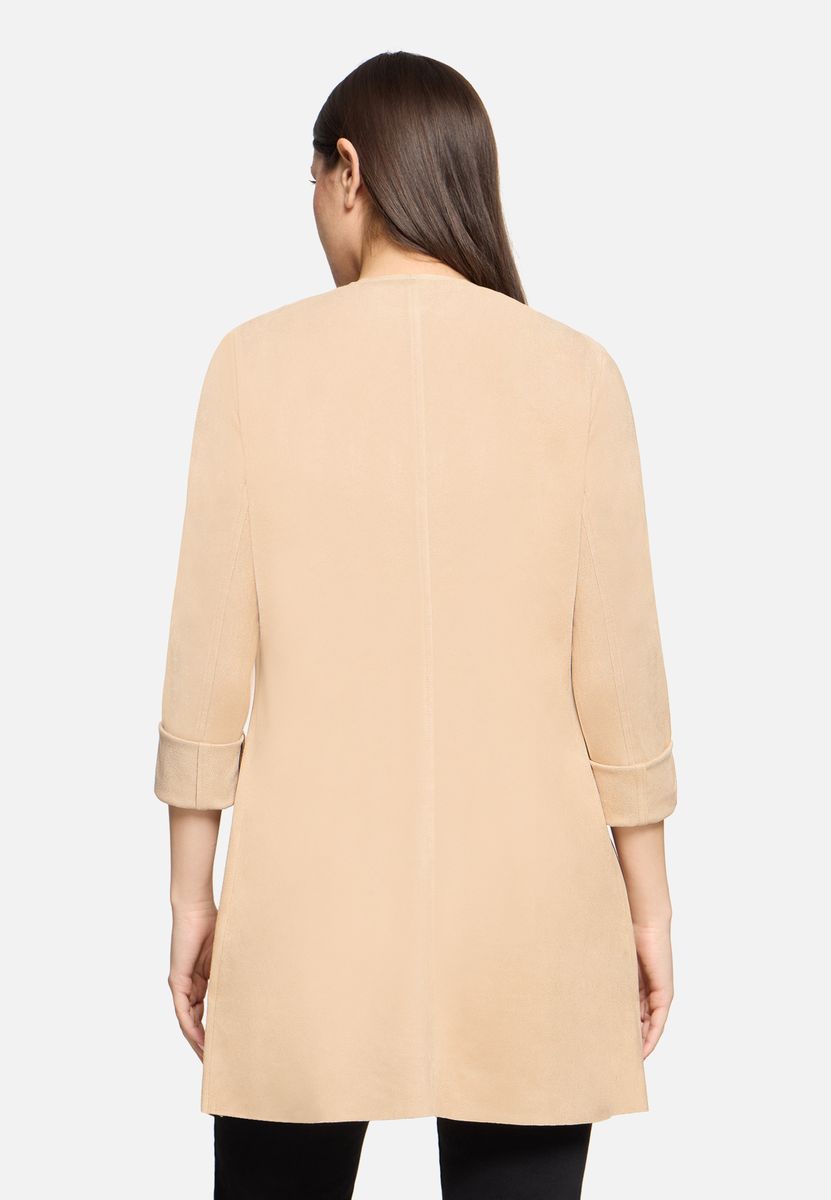 Elegante Jacke mit offenem Wasserfallkragen