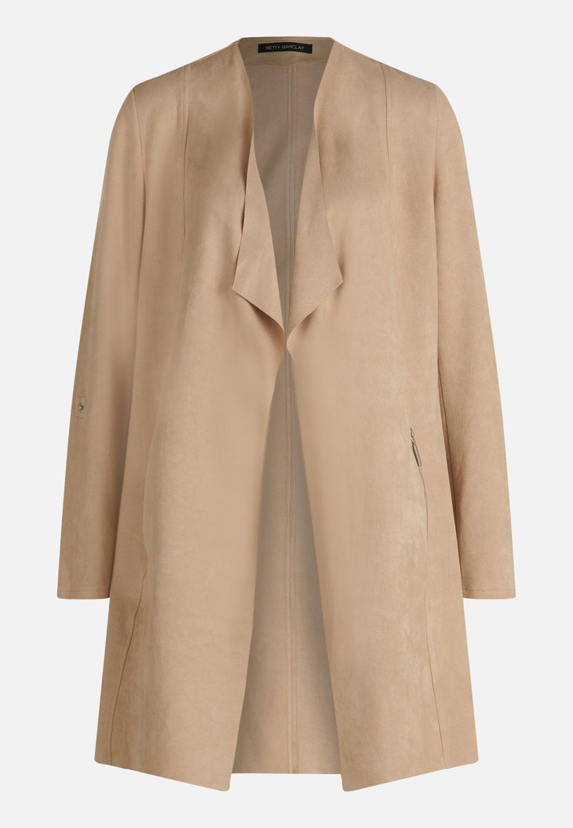 Elegante Jacke mit offenem Wasserfallkragen