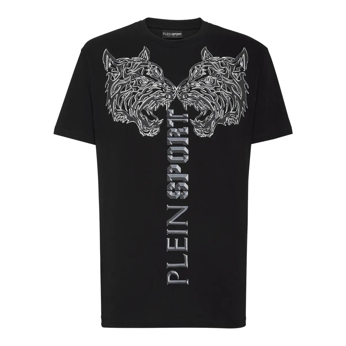 Extravagantes T-Shirt mit Tigergrafik