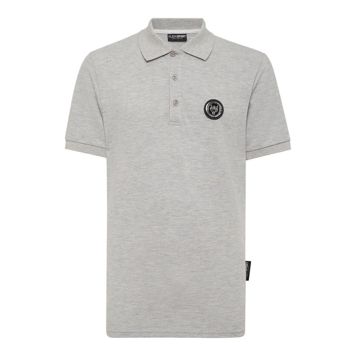 Modernes Piqué-Poloshirt mit Grafikdruck