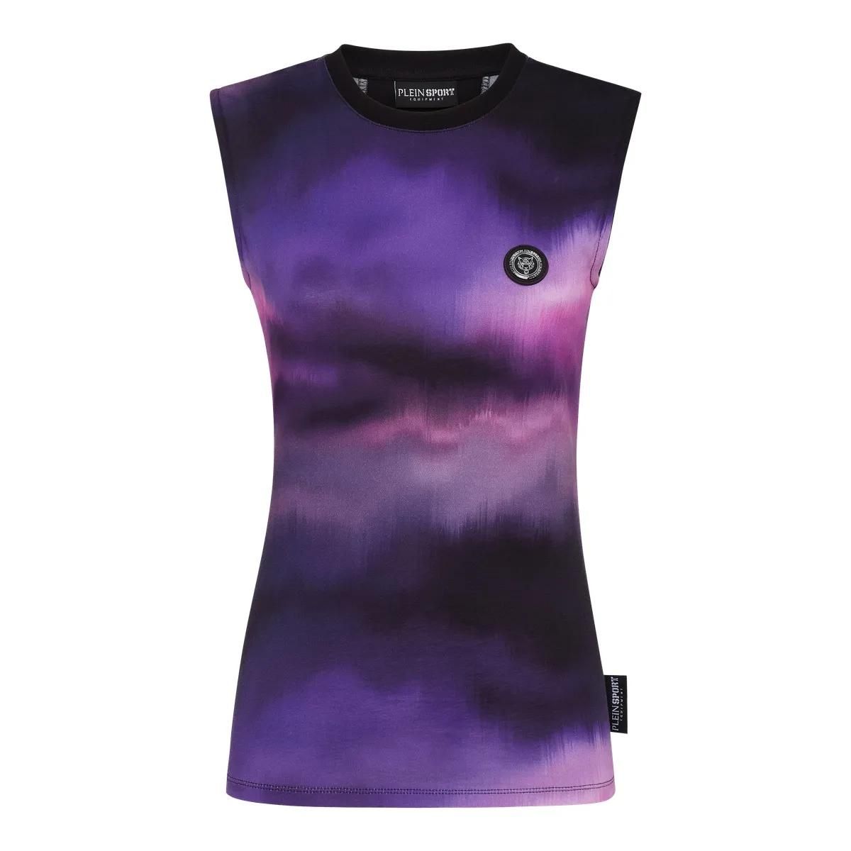 Bedrucktes ärmelloses Trainingsshirt