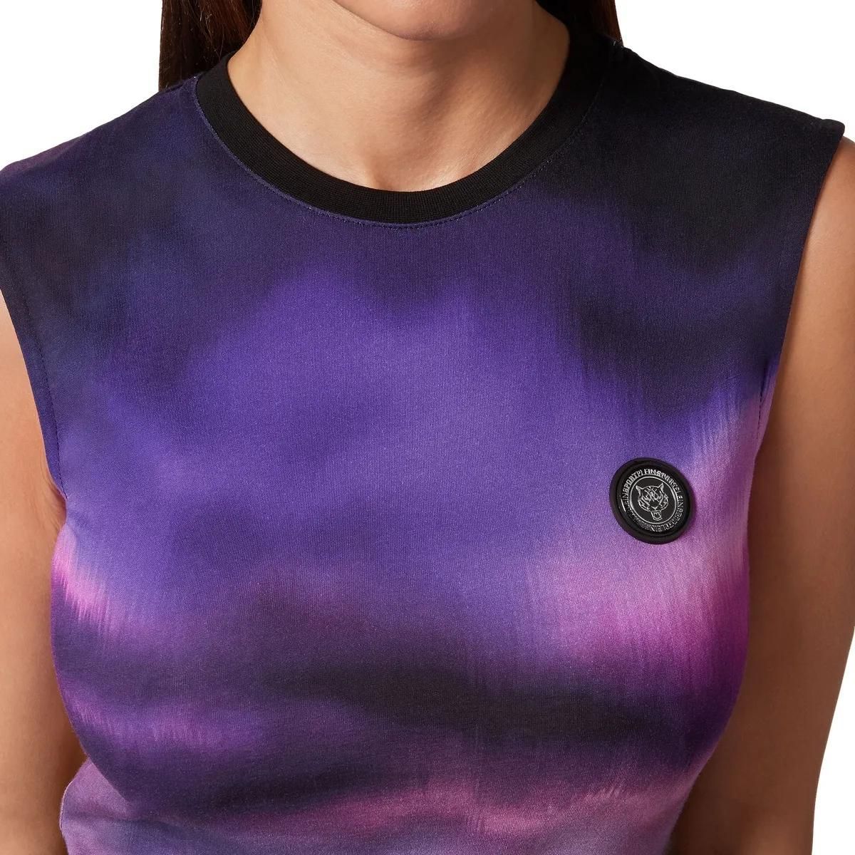 Bedrucktes ärmelloses Trainingsshirt