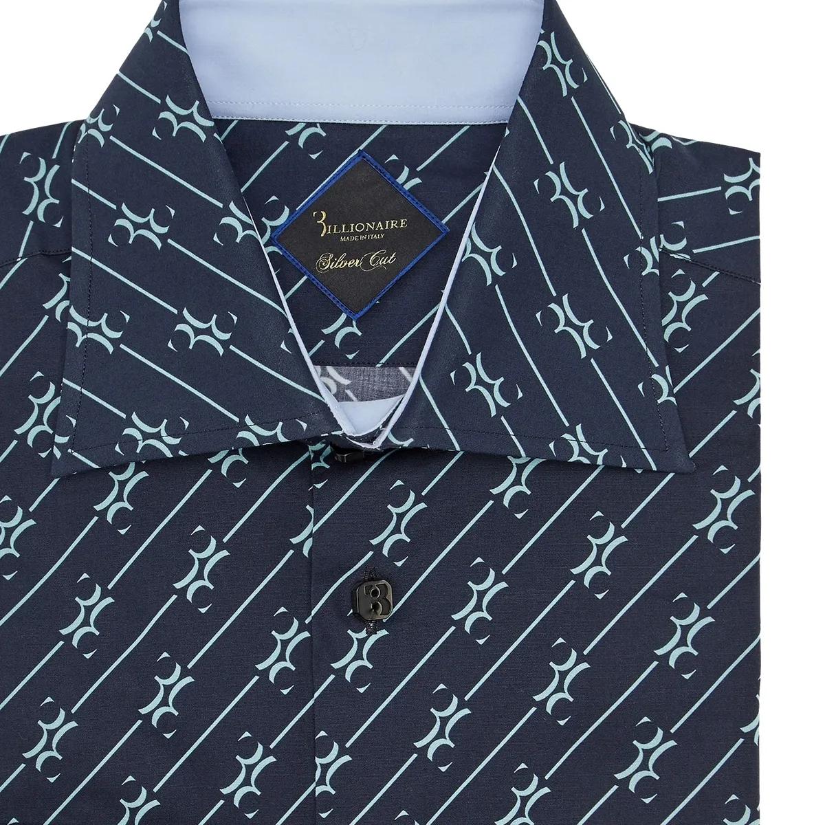 Schmal geschnittenes Hemd mit Muster