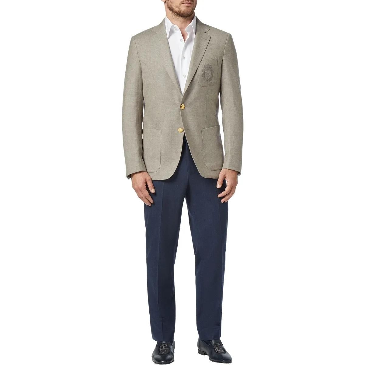 Klassischer Blazer mit Wappen-Detail