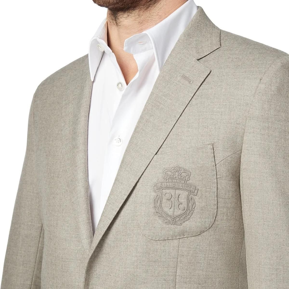 Klassischer Blazer mit Wappen-Detail