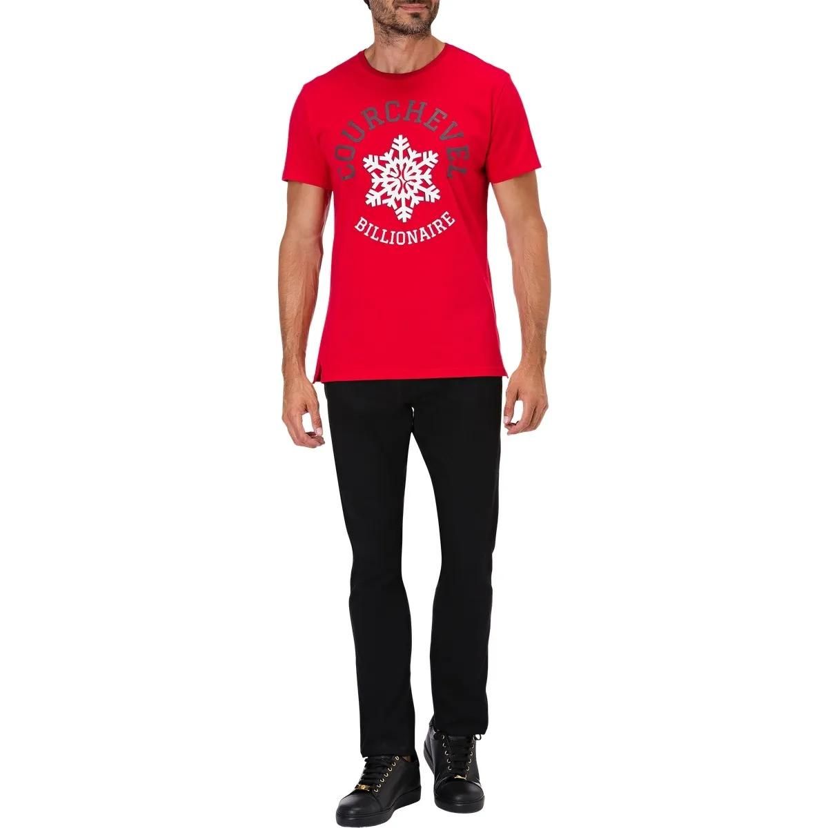 Courchevel Schneeflocken Grafik T-Shirt