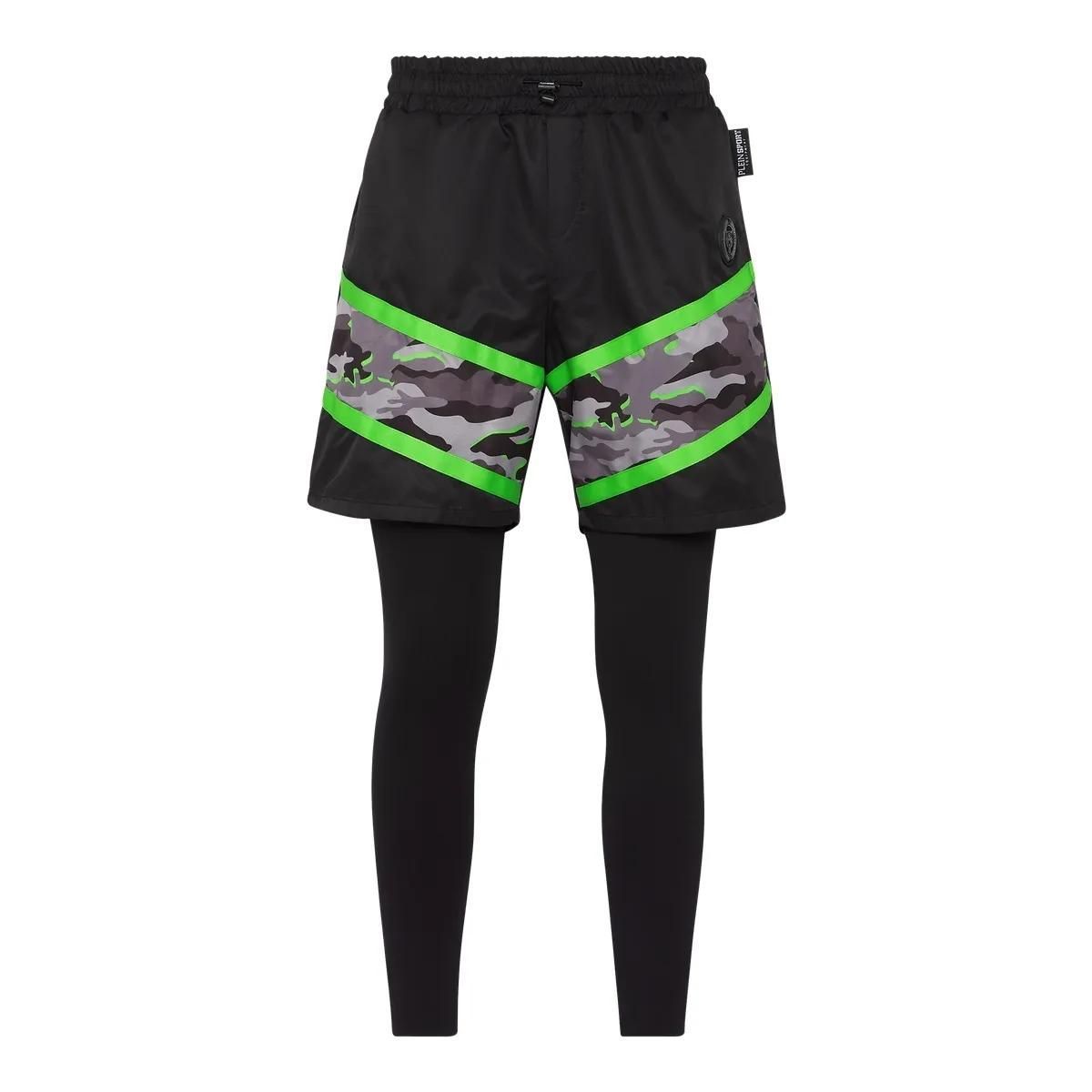 Camouflage Zwei-In-Eins Laufshorts