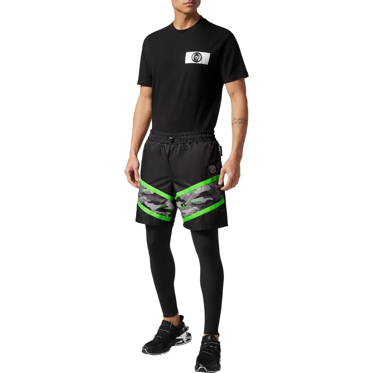 Camouflage Zwei-In-Eins Laufshorts