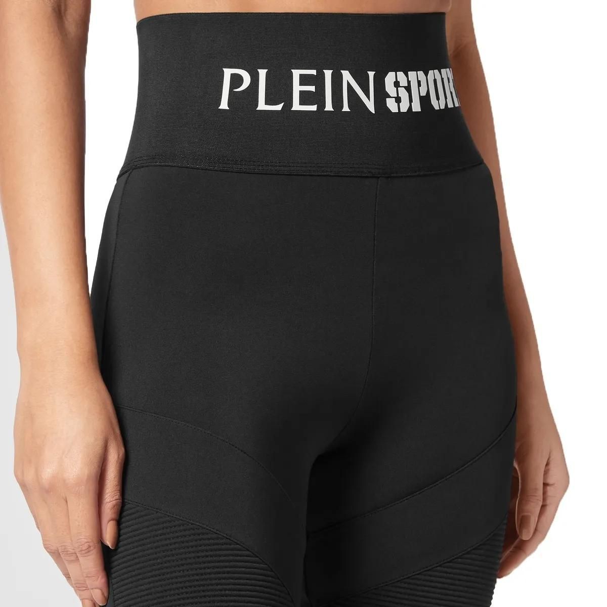 Schwarze Plein Sport Radlerhosen