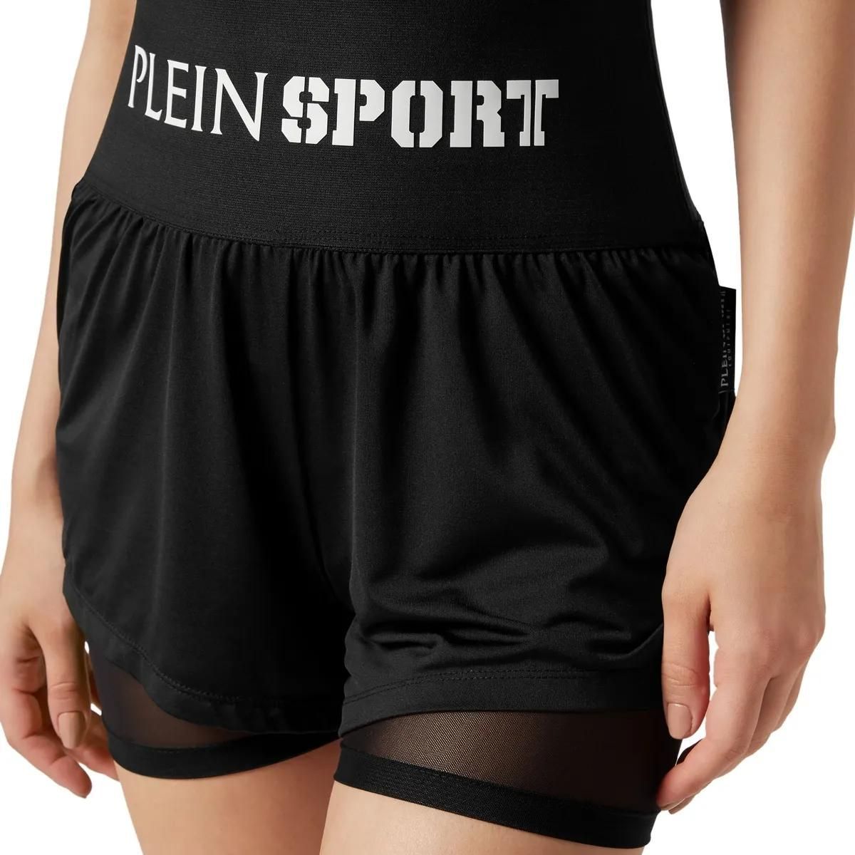 Laufshorts mit hoher Taille und mehreren Lagen