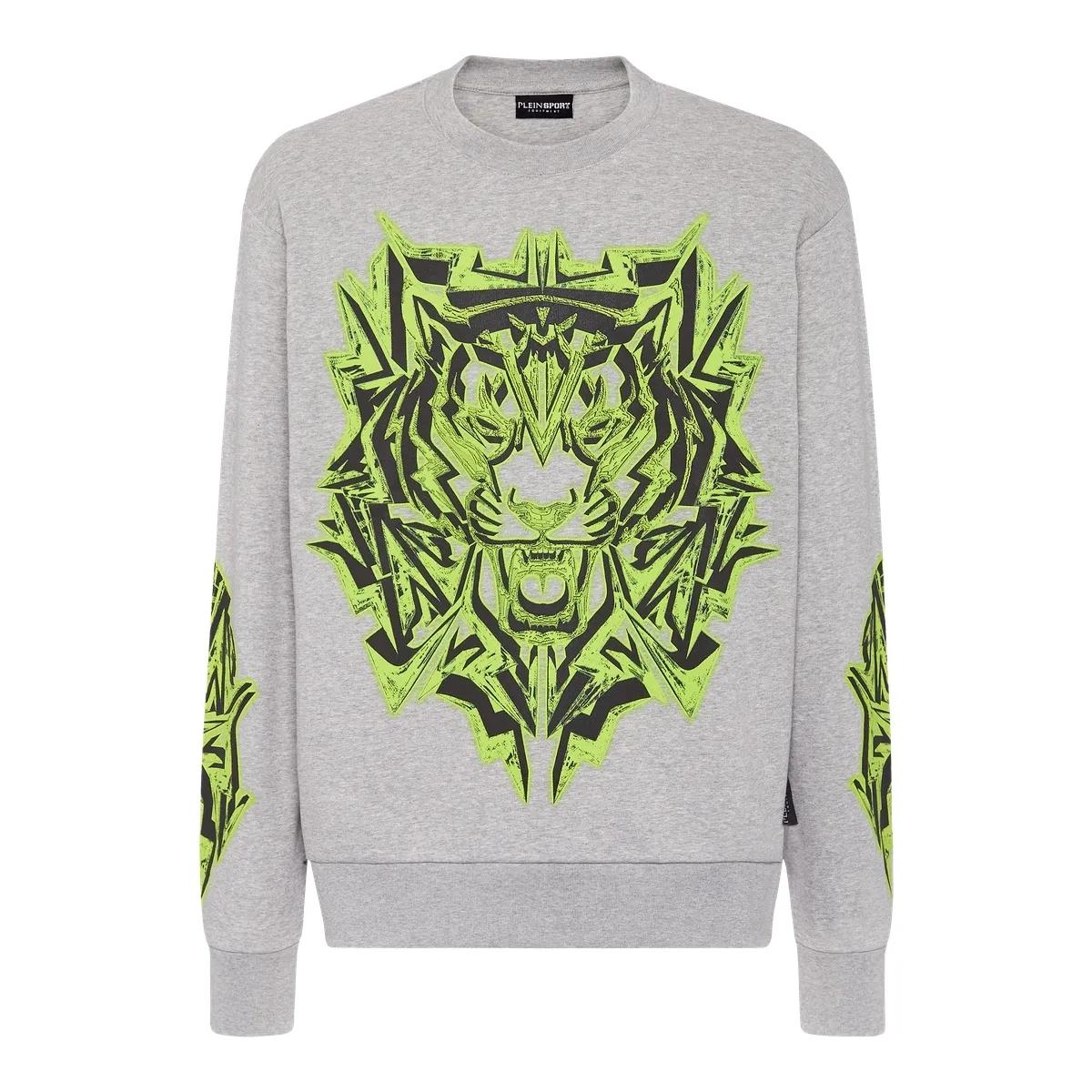 Sweatshirt mit Tigergrafik aus Baumwollmischung