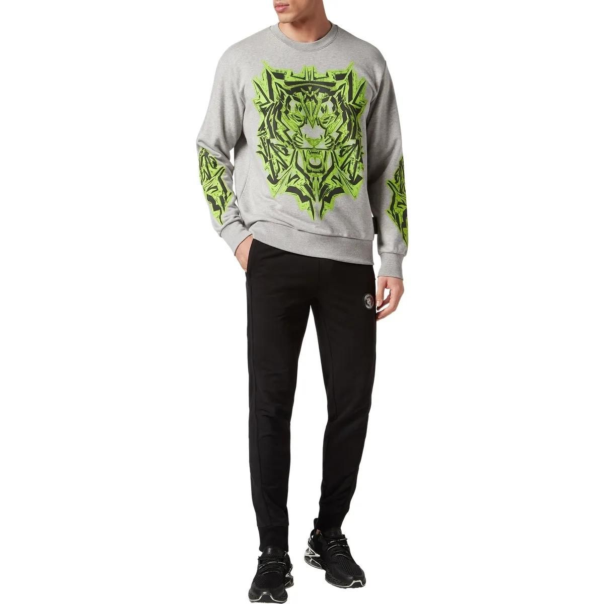 Sweatshirt mit Tigergrafik aus Baumwollmischung