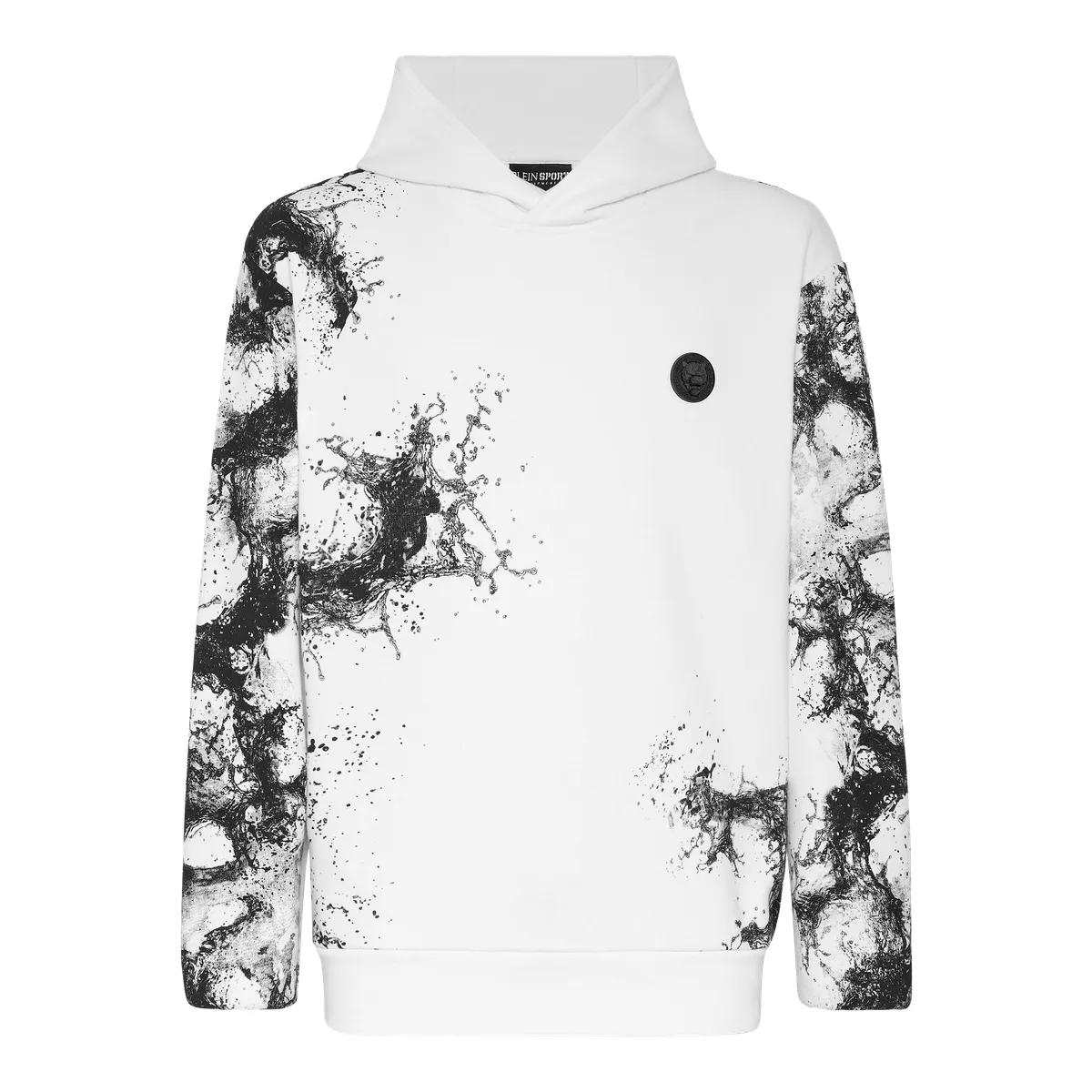Unisex Kapuzenpullover mit abstraktem Print