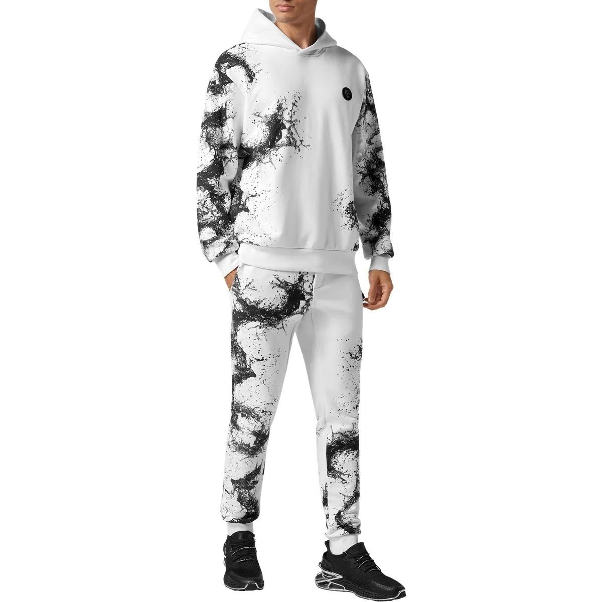 Unisex Kapuzenpullover mit abstraktem Print