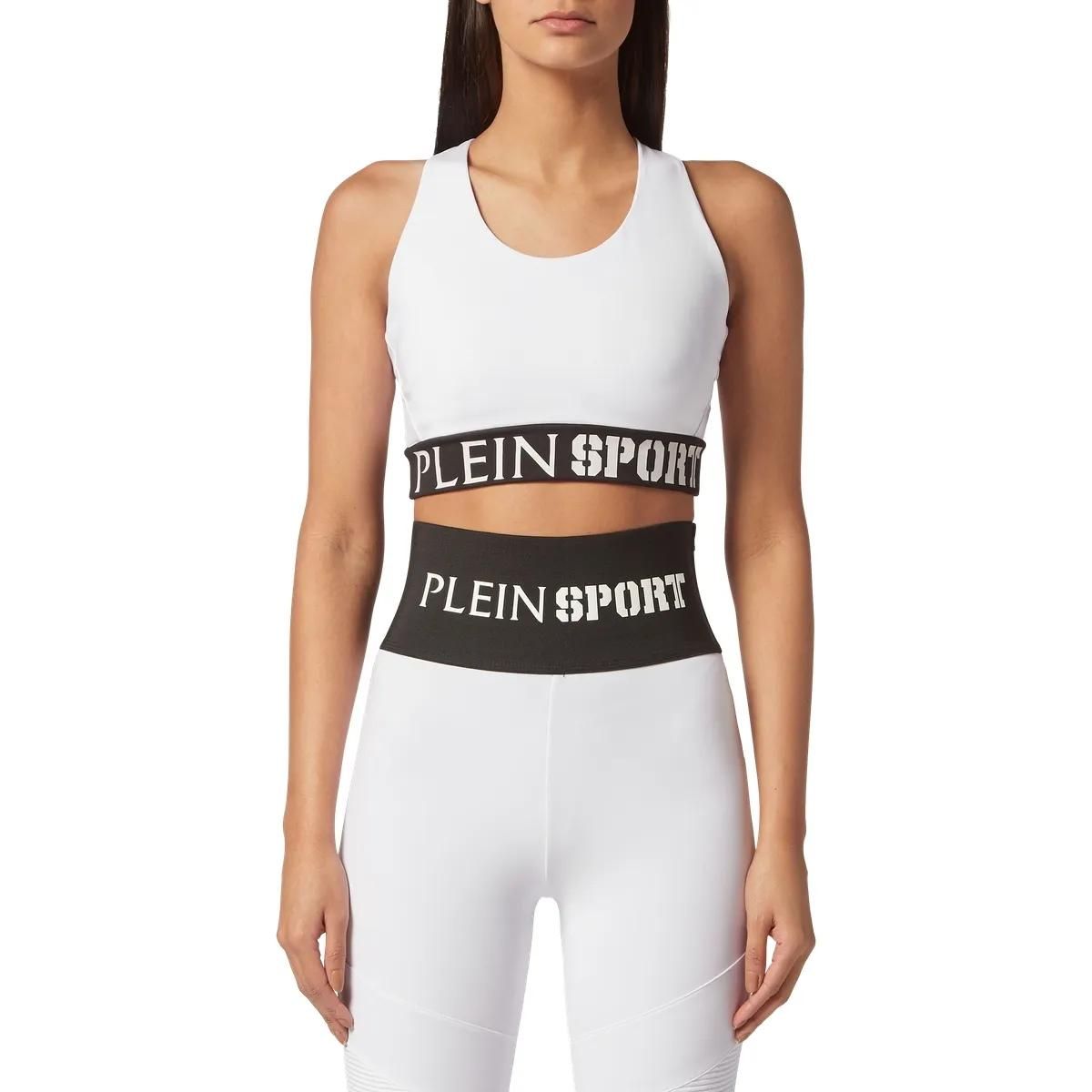 Weiße Plein Sport Active Leggings