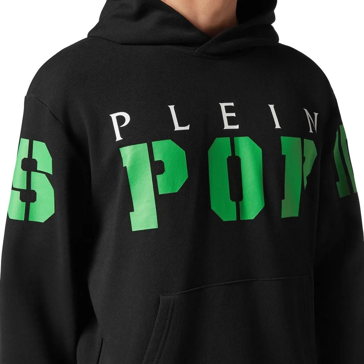 Sportlicher Fleece-Hoodie mit Logo-Print